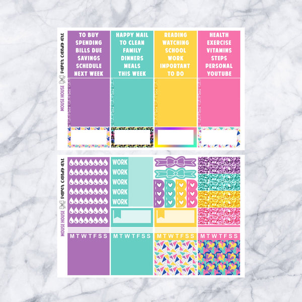 EC DELUXE Kit Mouse House // Weekly Planner Stickers Kit // Erin Condren