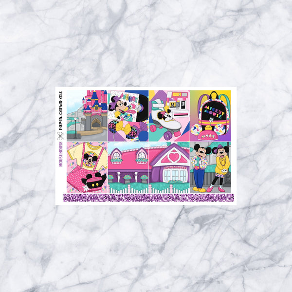 EC DELUXE Kit Mouse House // Weekly Planner Stickers Kit // Erin Condren