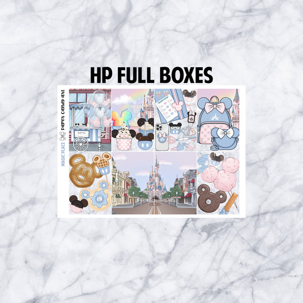 ADD-ONS Magic Place // Planner Stickers // double box, glitter headers, full boxes, deco, fashion girls