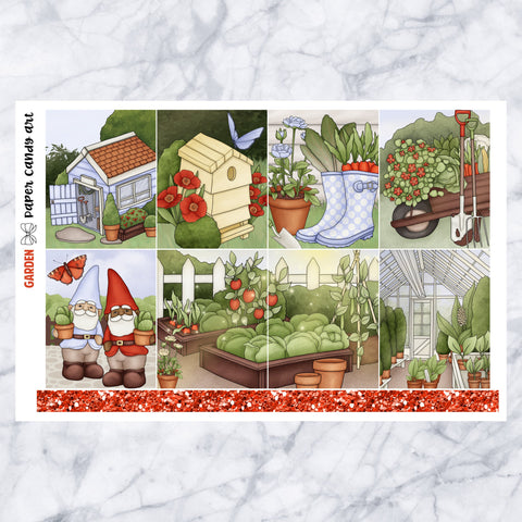 EC Kit Garden // Weekly Planner Stickers Kit // Erin Condren
