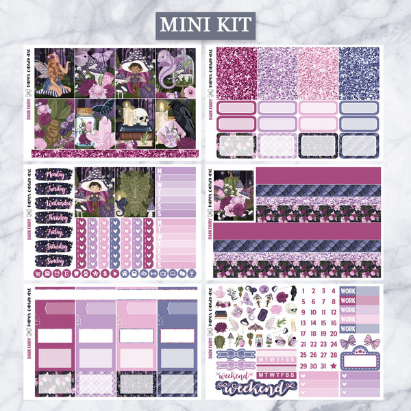 EC Kit Dark Fairy // Weekly Planner Stickers Kit // Erin Condren