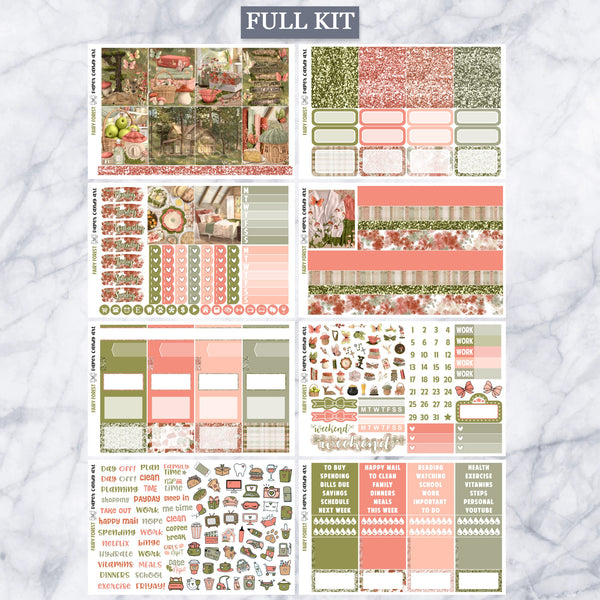 EC Kit Fairy Forest // Weekly Planner Stickers Kit // Erin Condren
