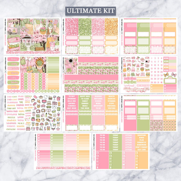 EC Kit Cherry Blossoms // Weekly Planner Stickers Kit // Erin Condren