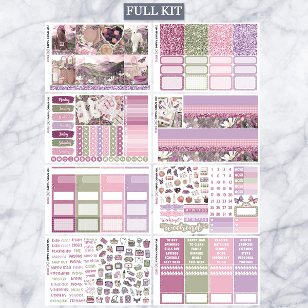 EC Kit Flora // Weekly Planner Stickers Kit // Erin Condren