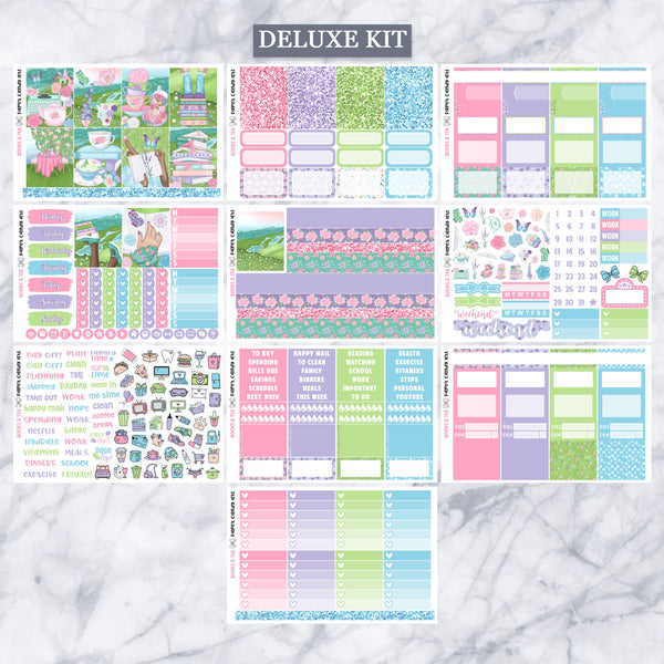 EC Kit Books & Tea // Weekly Planner Stickers Kit // Erin Condren