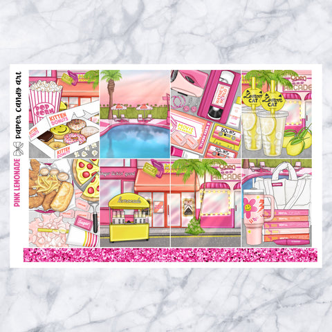 EC Kit Pink Lemonade // Weekly Planner Stickers Kit // Erin Condren
