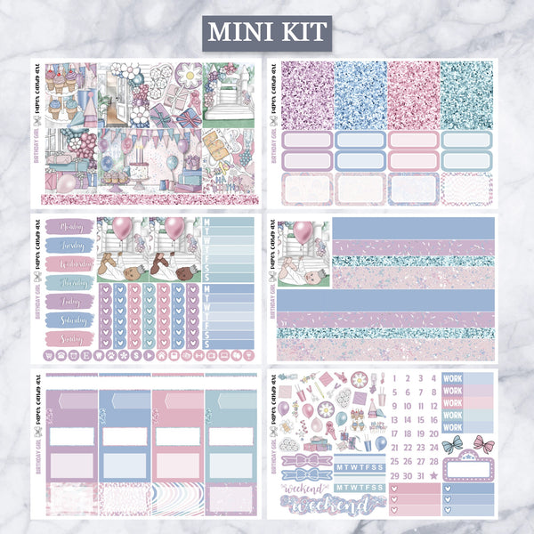 EC Kit Birthday Girl // Weekly Planner Stickers Kit // Erin Condren