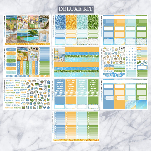 EC Kit Cliffside Resort // Weekly Planner Stickers Kit // Erin Condren