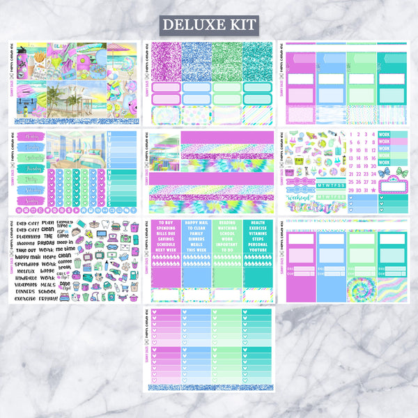 EC Kit Sunny Daze // Weekly Planner Stickers Kit // Erin Condren