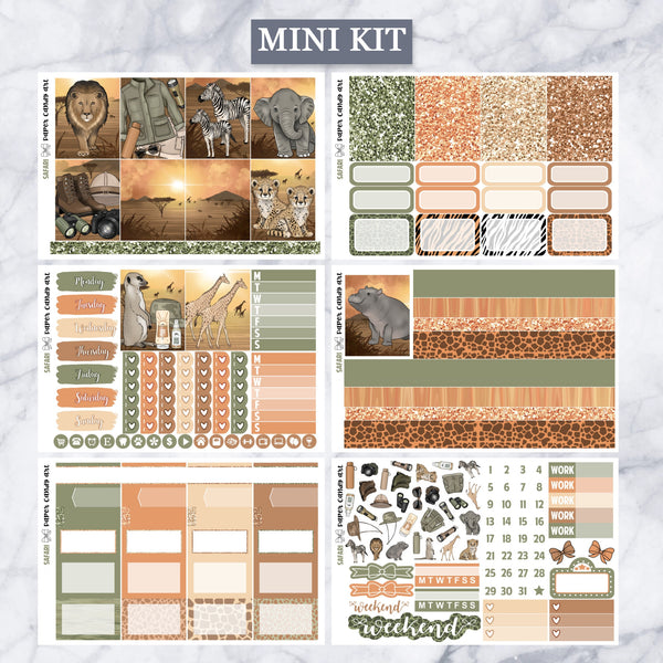 EC Kit Safari // Weekly Planner Stickers Kit // Erin Condren
