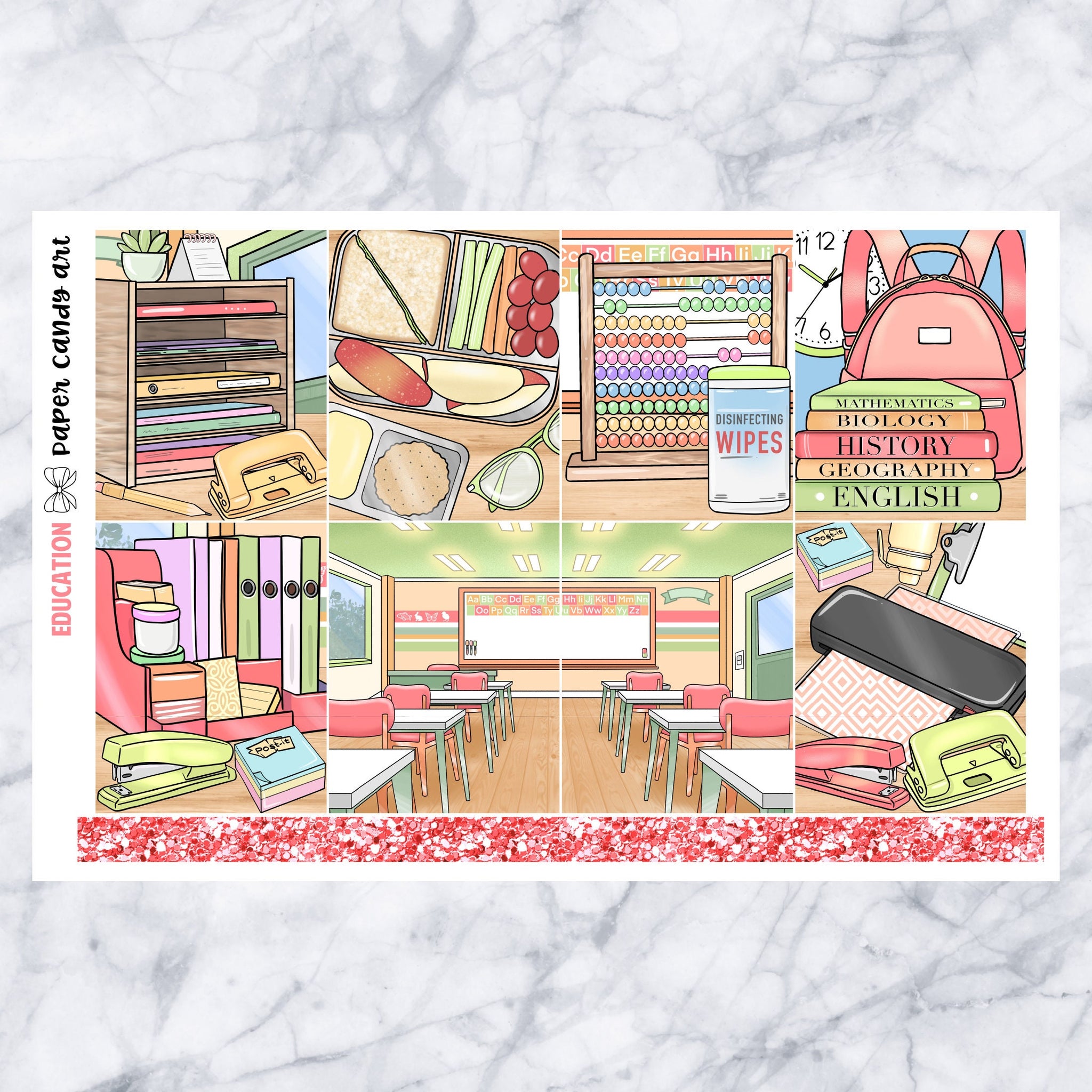 EC Kit Education // Weekly Planner Stickers Kit // Erin Condren