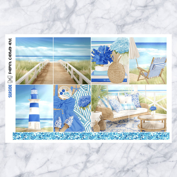EC Kit Seaside // Weekly Planner Stickers Kit // Erin Condren