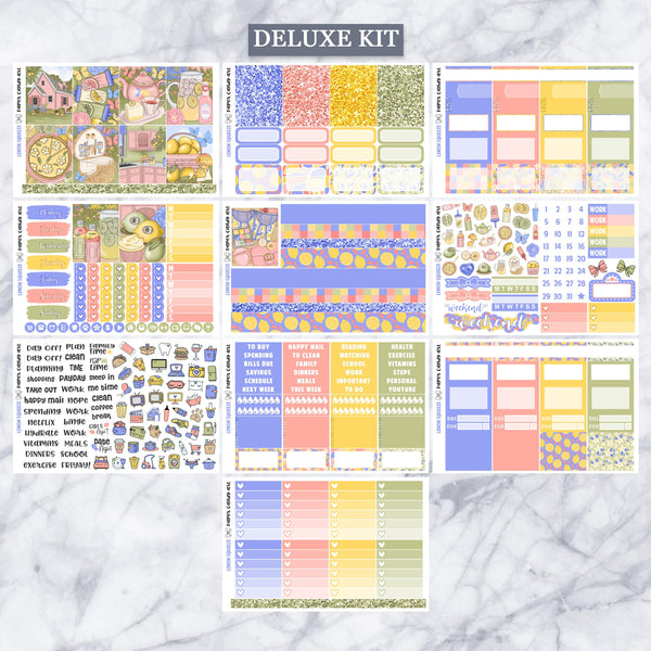 EC Kit Lemon Squeeze // Weekly Planner Stickers Kit // Erin Condren