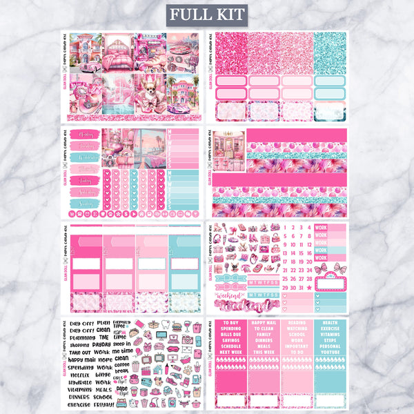 EC Kit Glam Doll // Weekly Planner Stickers Kit // Erin Condren
