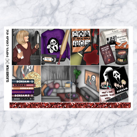 EC Kit Slasher Film // Weekly Planner Stickers Kit // Erin Condren