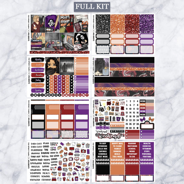 EC Kit Slasher Film // Weekly Planner Stickers Kit // Erin Condren