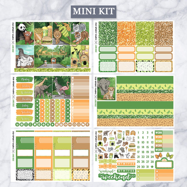EC Kit Zoo Day // Weekly Planner Stickers Kit // Erin Condren