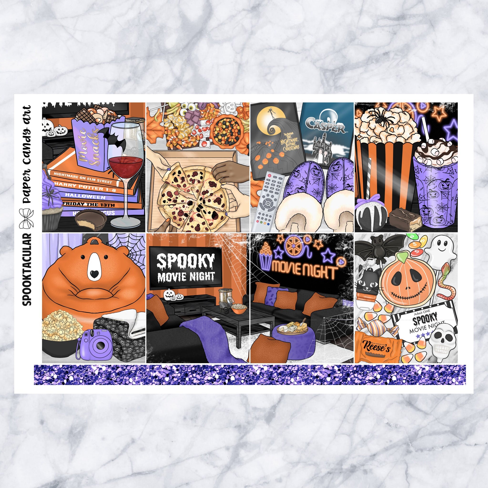 EC Kit Spooktacular // Weekly Planner Stickers Kit // Erin Condren