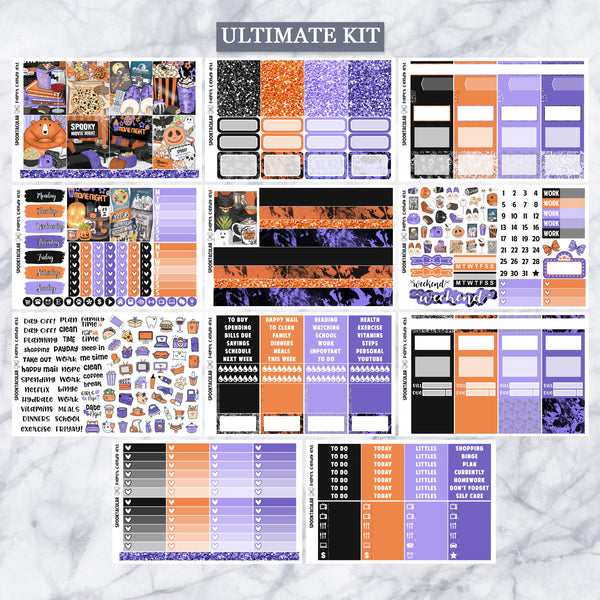 EC Kit Spooktacular // Weekly Planner Stickers Kit // Erin Condren