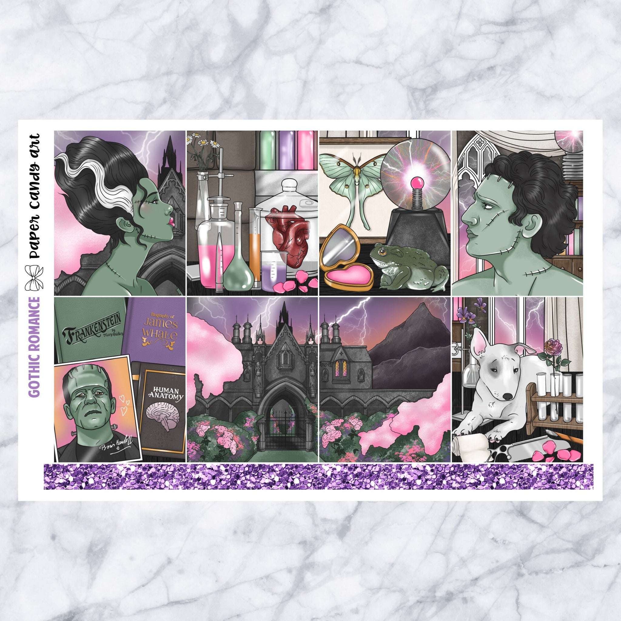 EC Kit Gothic Romance // Weekly Planner Stickers Kit // Erin Condren