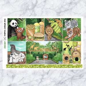 EC Kit Zoo Day // Weekly Planner Stickers Kit // Erin Condren