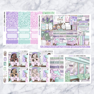 ADD-ONS Bookish // Planner Stickers // double box, glitter headers, full boxes, deco, fashion girls