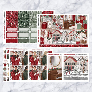 ADD-ONS Christmas Countdown // Planner Stickers // double box, glitter headers, full boxes, deco, fashion girls