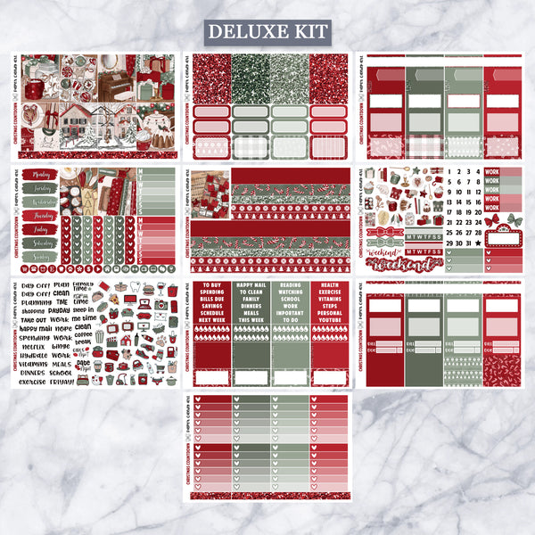 EC Kit Christmas Countdown // Weekly Planner Stickers Kit // Erin Condren