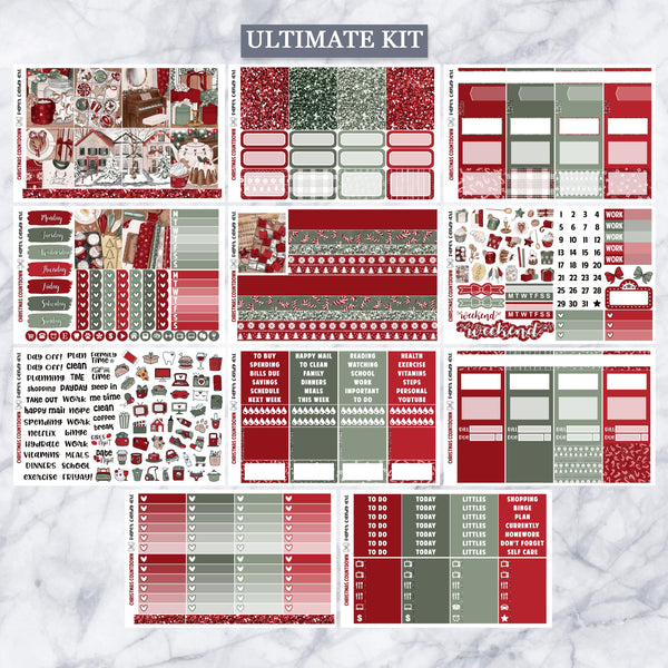 EC Kit Christmas Countdown // Weekly Planner Stickers Kit // Erin Condren