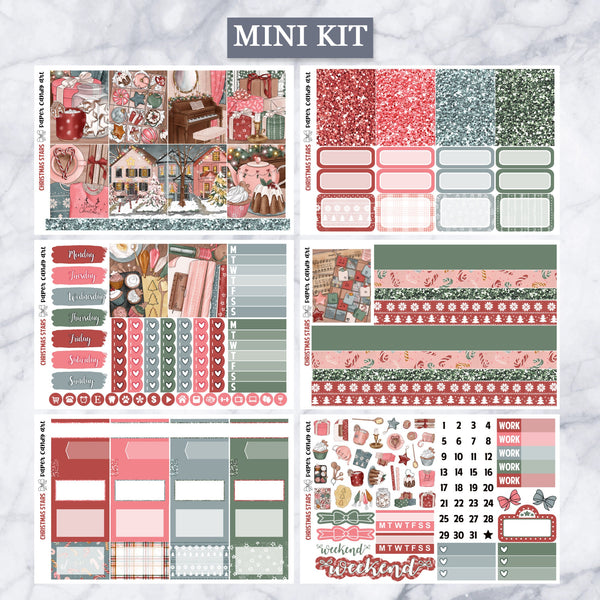 EC Kit Christmas Stars // Weekly Planner Stickers Kit // Erin Condren