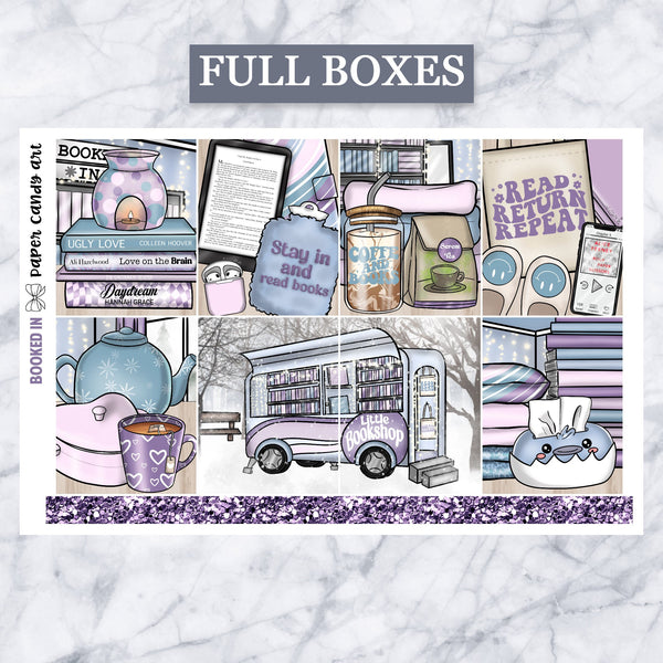 ADD-ONS Booked In // Planner Stickers // double box, glitter headers, full boxes, deco, fashion girls