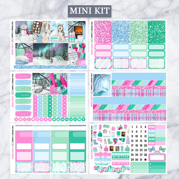 EC Kit Nordic Nights // Weekly Planner Stickers Kit // Erin Condren