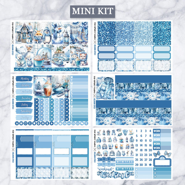EC Kit Cold Winter // Weekly Planner Stickers Kit // Erin Condren