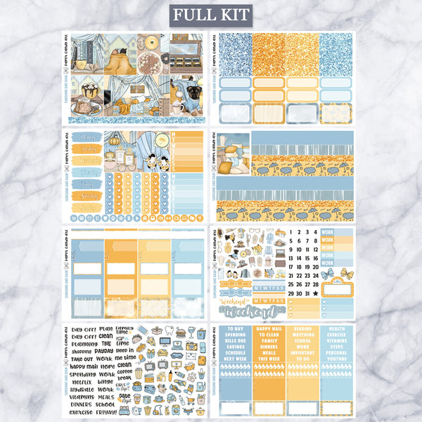 EC Kit Sunshine and Rain // Weekly Planner Stickers Kit // Erin Condren