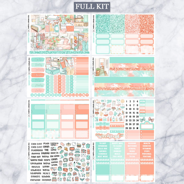 EC Kit Squeaky Clean // Weekly Planner Stickers Kit // Erin Condren