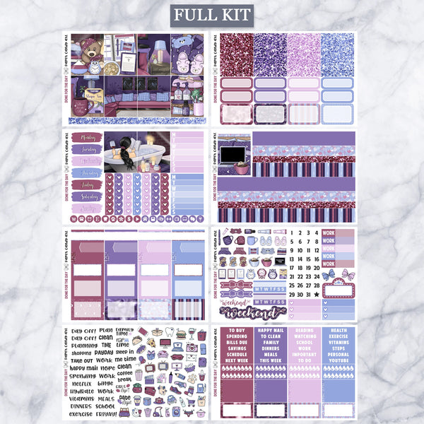 EC Kit Done For The Day // Weekly Planner Stickers Kit // Erin Condren