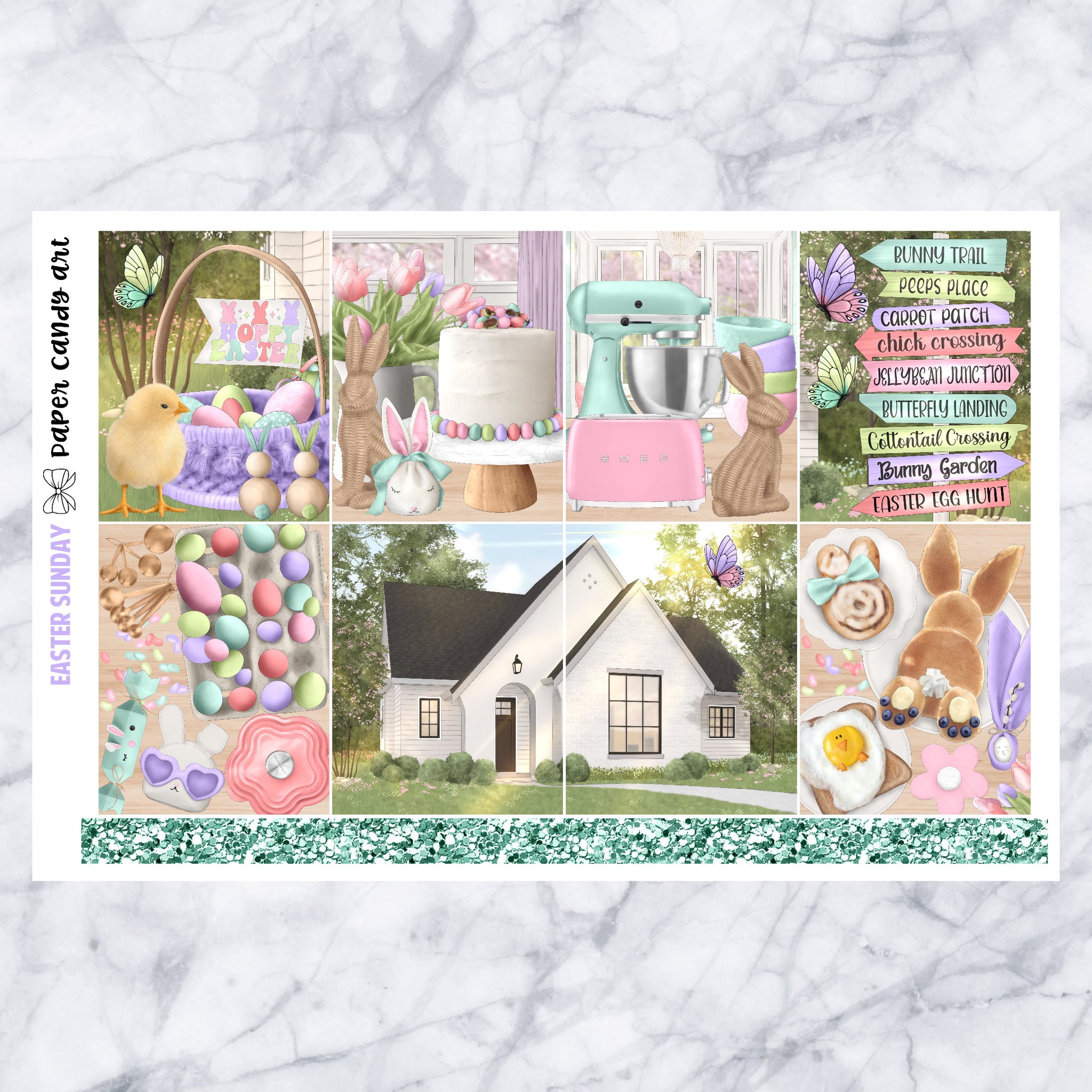 EC Kit Easter Sunday // Weekly Planner Stickers Kit // Erin Condren