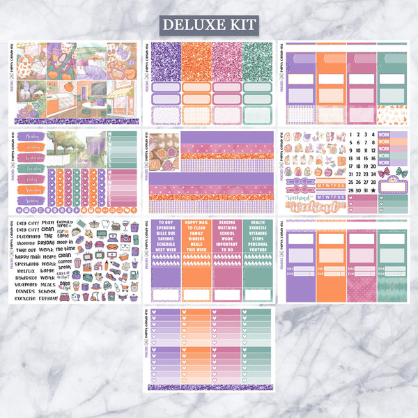 EC Kit Peaches // Weekly Planner Stickers Kit // Erin Condren