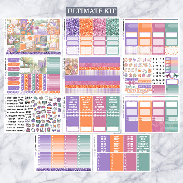 EC Kit Peaches // Weekly Planner Stickers Kit // Erin Condren