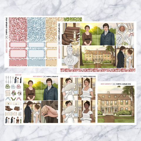 ADD-ONS Most Ardently // Planner Stickers // double box, glitter headers, full boxes, deco, fashion girls